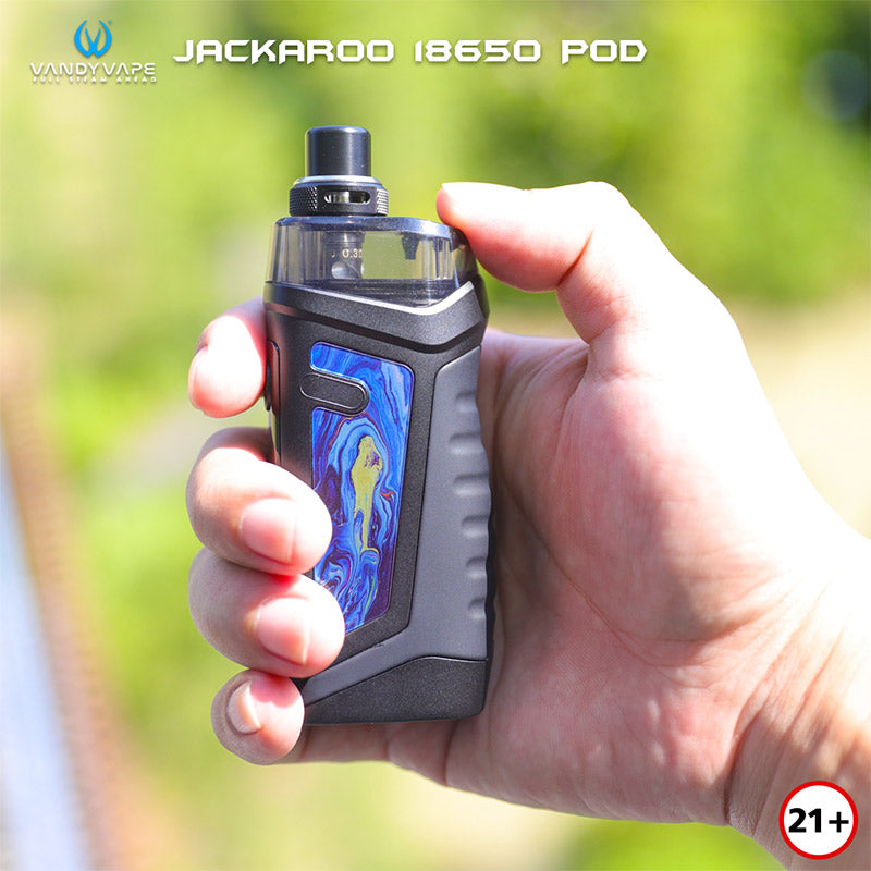 Vandy Vape 70w Jackaroo 18650 Pod Kit 4.7ml VVC coils
