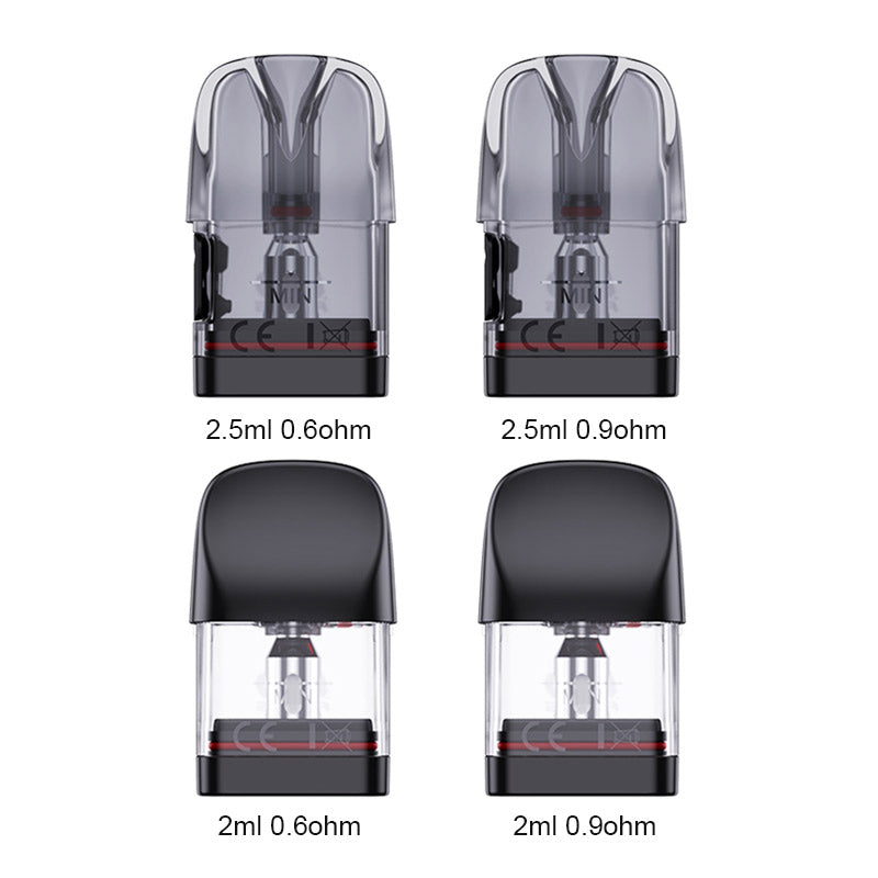 Uwell Caliburn G3 Refillable Pod Cartridge for Caliburn G3 / GK3 / G3 ECO/GK3 TENET/G3 Lite /G3 Lite KoKo/ G3 Pro /G3 Pro KoKo Pod Kit / Caliburn G4/G4 Mini/G4 Pro Pod Kit2.5ml/3ml (4pcs/pack)