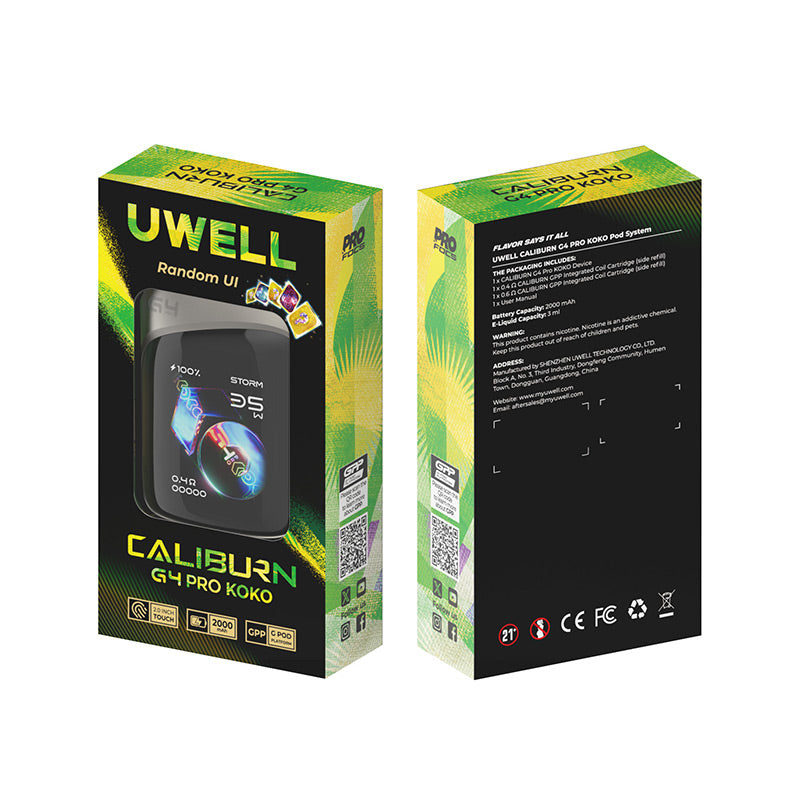 Uwell Caliburn G4 Pro Koko Pod System Kit 2000mAh 3ml (35W) new