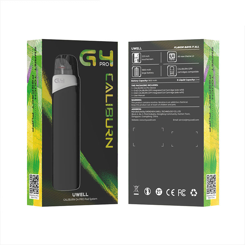 Uwell Caliburn G4 Pro Pod System Kit 1800mAh 3ml (35W) new