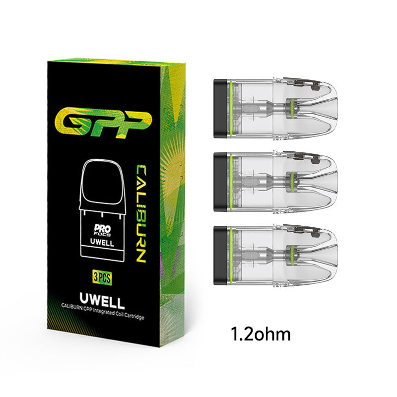 Uwell Upgraded Caliburn GPP Cartridge for Caliburn G4/G4 Mini/G4 Pro Pod, Caliburn G3/GK3/G3/ECO/GK3 TENET/G3 Lite/G3 Lite KoKo/G3 Pro/G3 Pro KoKo Kit 3ml (3pcs/pack)