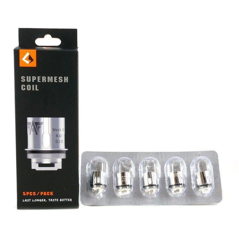 Geekvape Super Mesh Coils (0.2ohm & 0.4ohm) for Aero Mesh,Shield,Cerberus Tank Atomizer,Obelisk C Tank (5pcsPack)