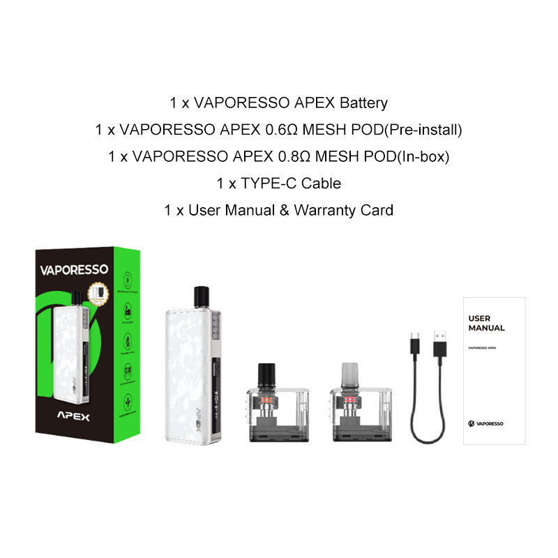 Vaporesso APEX Pod System Kit 2000mAh 5ml (Max 30W) new