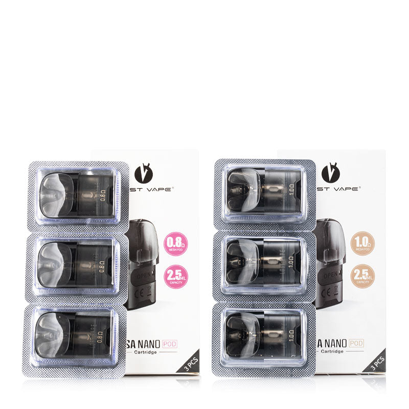 Lost Vape Ursa nano Pod Cartridge for Ursa Nano Kit  Ursa Baby Pod Kit  Ursa Pro Kit  Ursa Nano Pro  Ursa S Kit  Ursa Baby Pro Kit  Ursa Pocket Kit  Ursa Nano Air kit  Ursa Nano 2 kit 2.5ml (3pcspack)