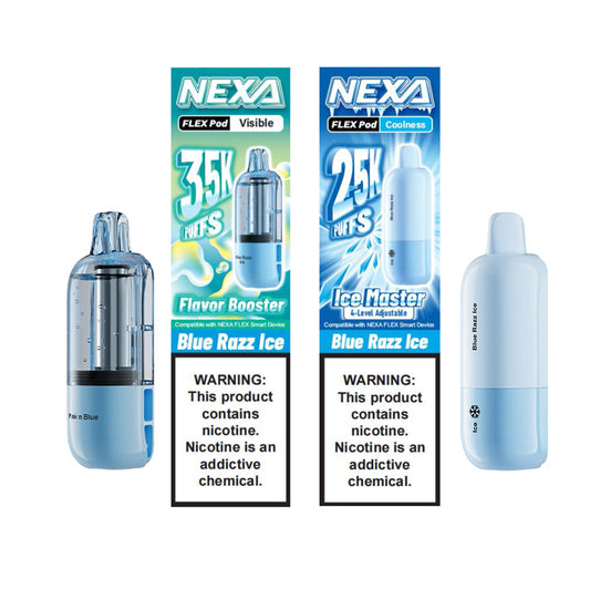 Nexa FLEX Disposable Pod Cartridge 18ml (Visible: 35K Puffs; Coolness: 25K Puffs) new