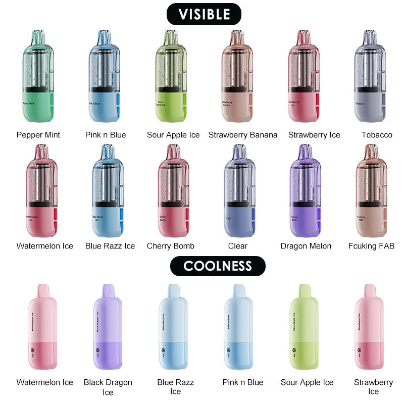Nexa FLEX Disposable Pod Cartridge 18ml (Visible: 35K Puffs; Coolness: 25K Puffs) new