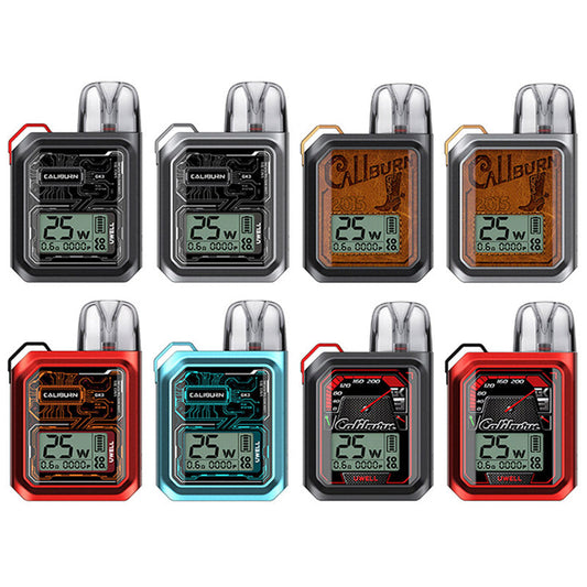 Uwell Caliburn GK3 Pod System Kit 900mAh 2.5ml, Auto Power Off if no Operation for 8 Minutes New