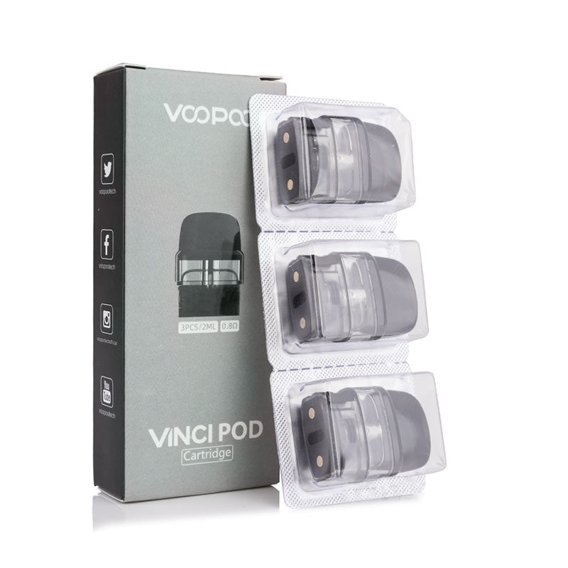 VOOPOO Vinci Pod Cartridge For Vinci pod Kit  Drag Nano 2 Kit  Vinci Pod Royal Edition Kit 2ml  Vinci Q Kit  Drag Nano 2 Nebula Edition Kit  Vinci Pod SE Kit 2ml (3pcspack)