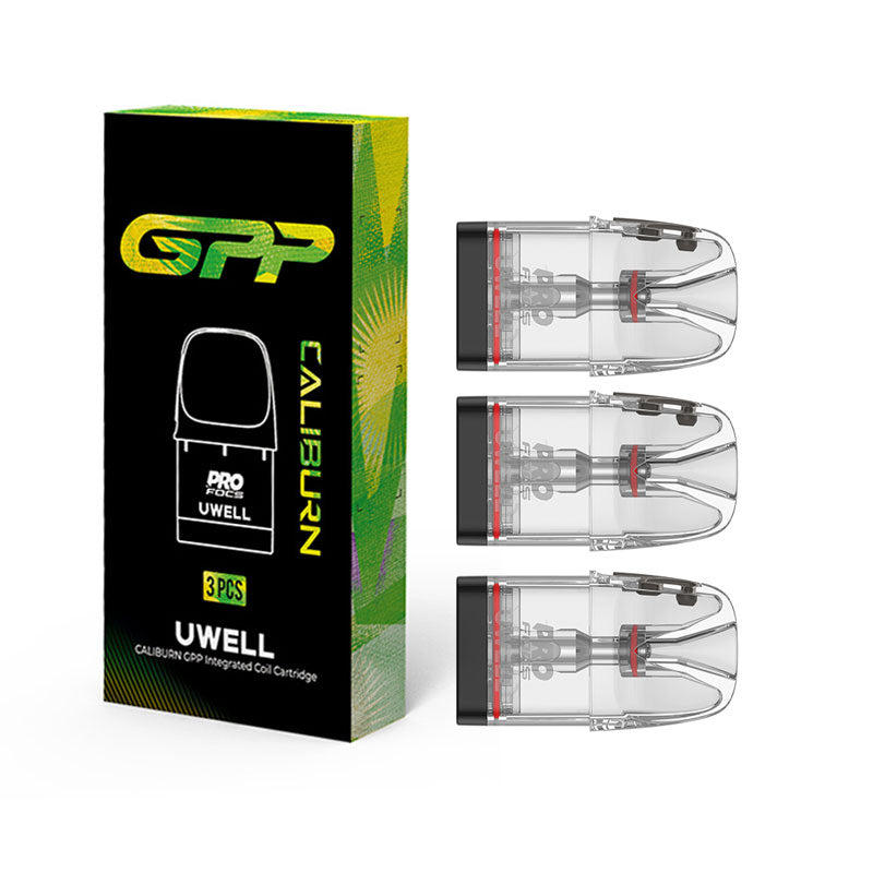 Uwell Upgraded Caliburn GPP Cartridge for Caliburn G4/G4 Mini/G4 Pro Pod, Caliburn G3/GK3/G3/ECO/GK3 TENET/G3 Lite/G3 Lite KoKo/G3 Pro/G3 Pro KoKo Kit 3ml (3pcs/pack)