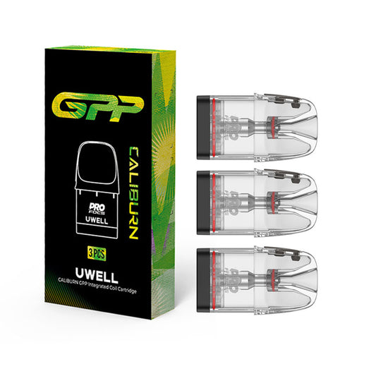 Uwell Upgraded Caliburn GPP Cartridge for Caliburn G4/G4 Mini/G4 Pro Pod, Caliburn G3/GK3/G3/ECO/GK3 TENET/G3 Lite/G3 Lite KoKo/G3 Pro/G3 Pro KoKo Kit 3ml (3pcs/pack)