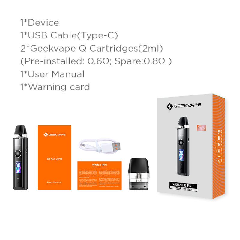 GeekVape Wenax Q Pro Pod Syetem Kit 1200mAh 2ml New