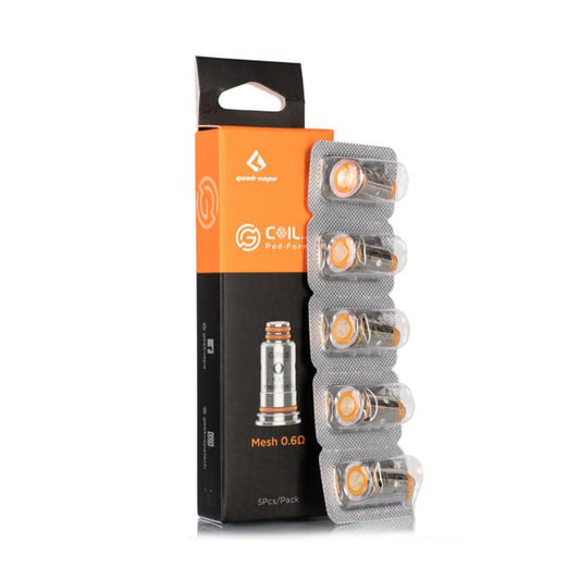 Geekvape G Coil for Aegis Pod Kit,Wenax Stylus Kit,Wenax C1 Kit  G18 Kit  Wenax S-C KitAP2 Pod  SIREN G MTL Tank (5pcspack)