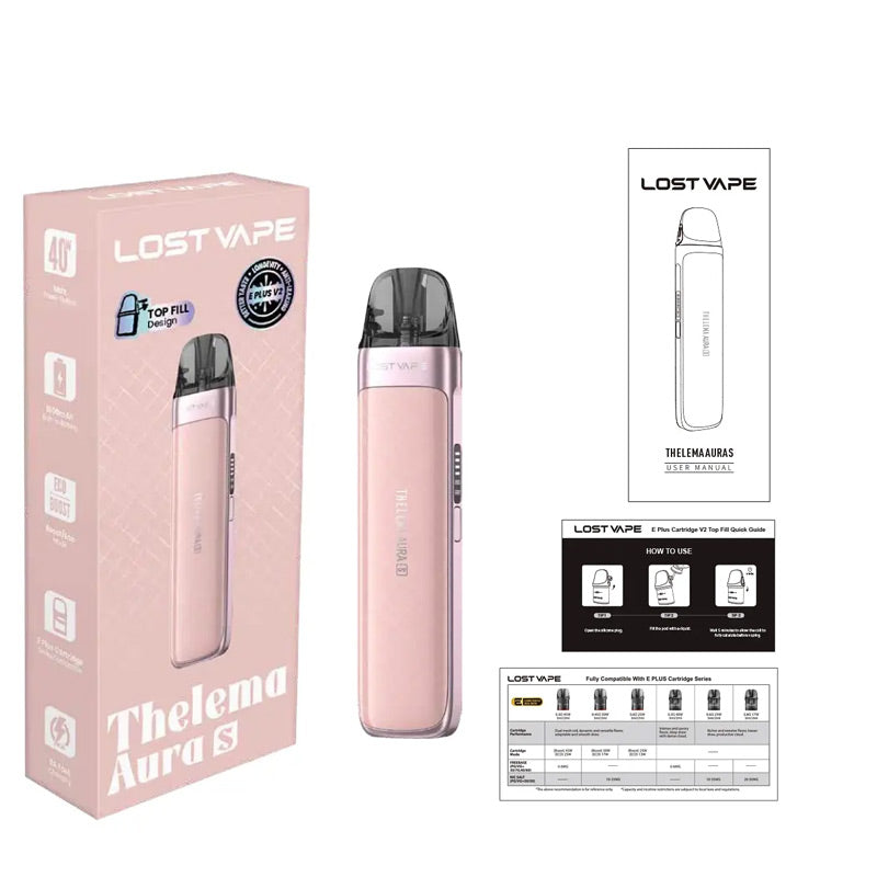 Lost Vape Thelema Aura S Pod System Kit 1600mAh 3ml (Max 40W)