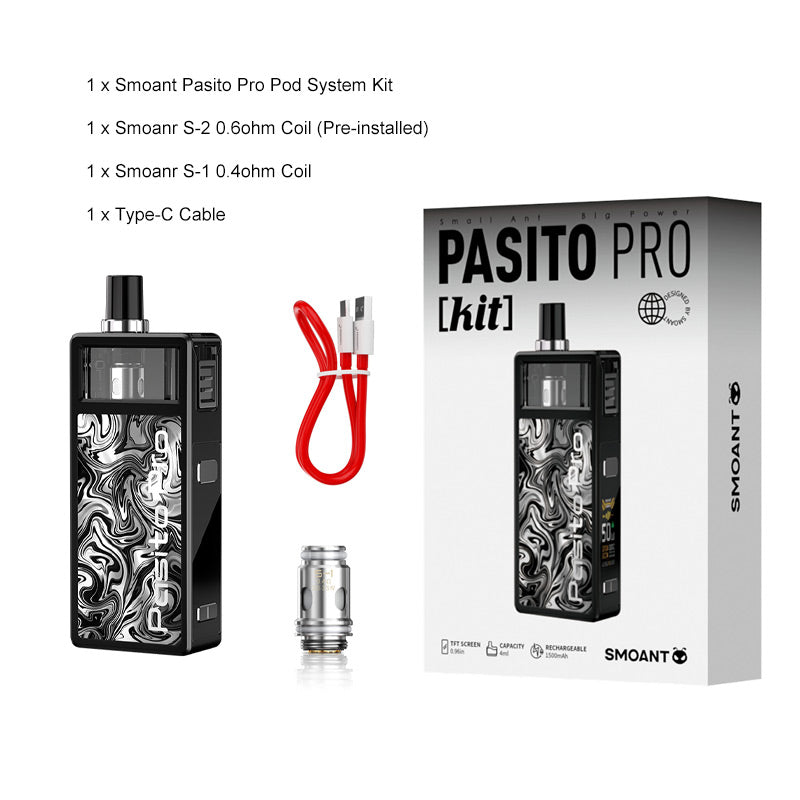 Smoant Pasito Pro Pod System Kit 1500mAh 4ml NEW