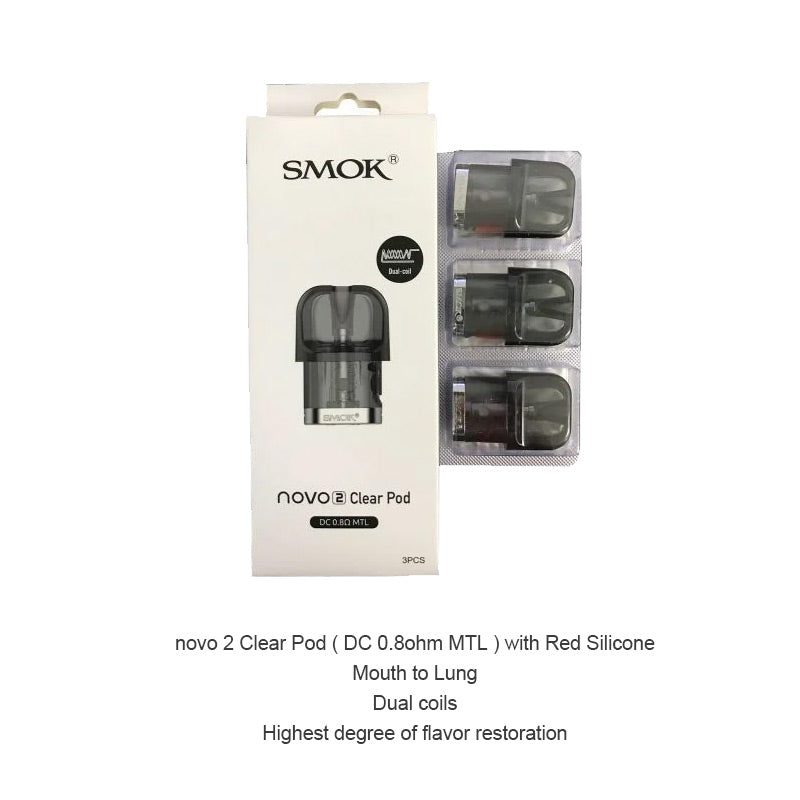 SMOK Novo 2 Pod Cartridge for SMOK Novo, Novo 2, Novo 2s, Novo 3 Kit, Novo 2x, Propod GT Kit, Novo Master Kit, Novo Master Box Kit 2ml (3pcs/pack)