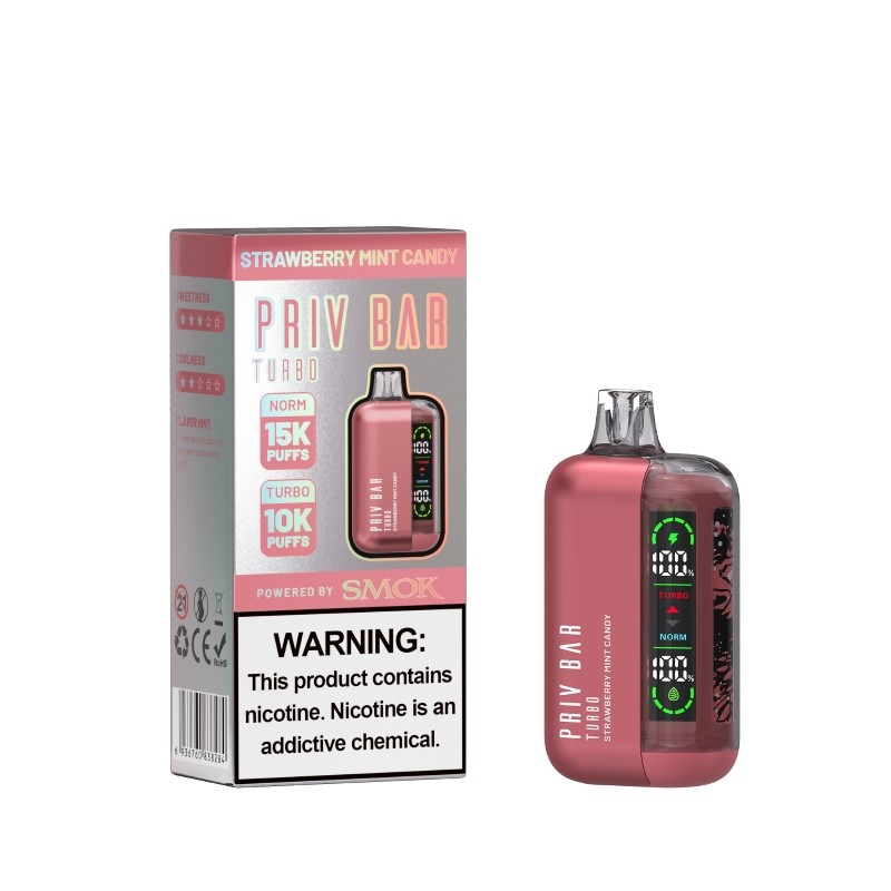 SMOK Priv Bar Turbo 16ml 15000 puff vape Disposable new