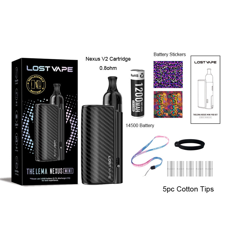 Lost Vape Thelema Nexus Mini Pod System Kit 1200mAh 25W 2ml new