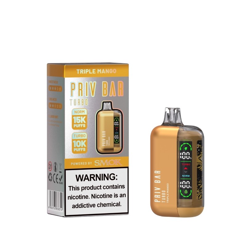 SMOK Priv Bar Turbo 16ml 15000 puff vape Disposable new