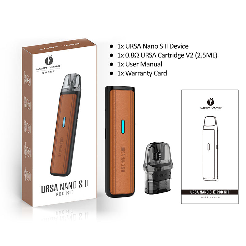 Lost Vape Ursa Nano S II Pod Kit 1000mAh (Max 25W) 2.5ml new