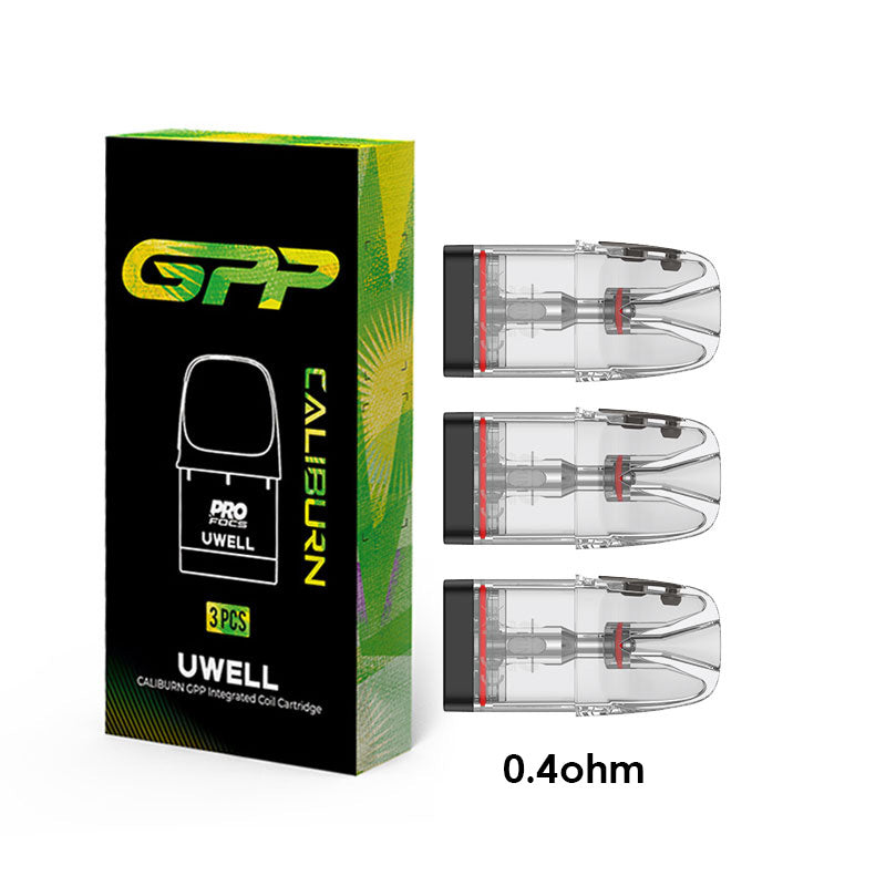 Uwell Upgraded Caliburn GPP Cartridge for Caliburn G4/G4 Mini/G4 Pro Pod, Caliburn G3/GK3/G3/ECO/GK3 TENET/G3 Lite/G3 Lite KoKo/G3 Pro/G3 Pro KoKo Kit 3ml (3pcs/pack)