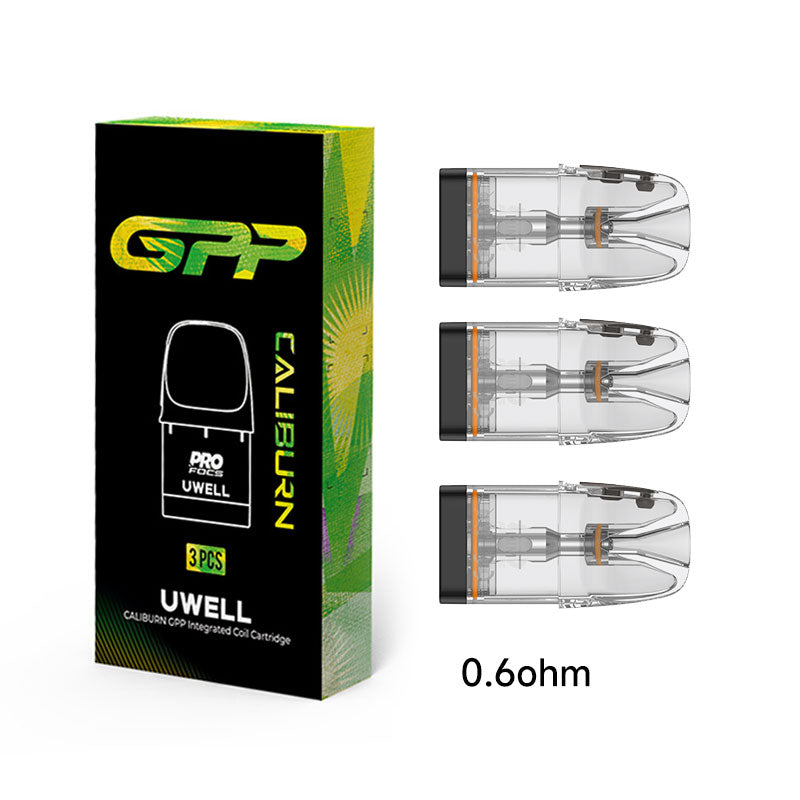 Uwell Upgraded Caliburn GPP Cartridge for Caliburn G4/G4 Mini/G4 Pro Pod, Caliburn G3/GK3/G3/ECO/GK3 TENET/G3 Lite/G3 Lite KoKo/G3 Pro/G3 Pro KoKo Kit 3ml (3pcs/pack)