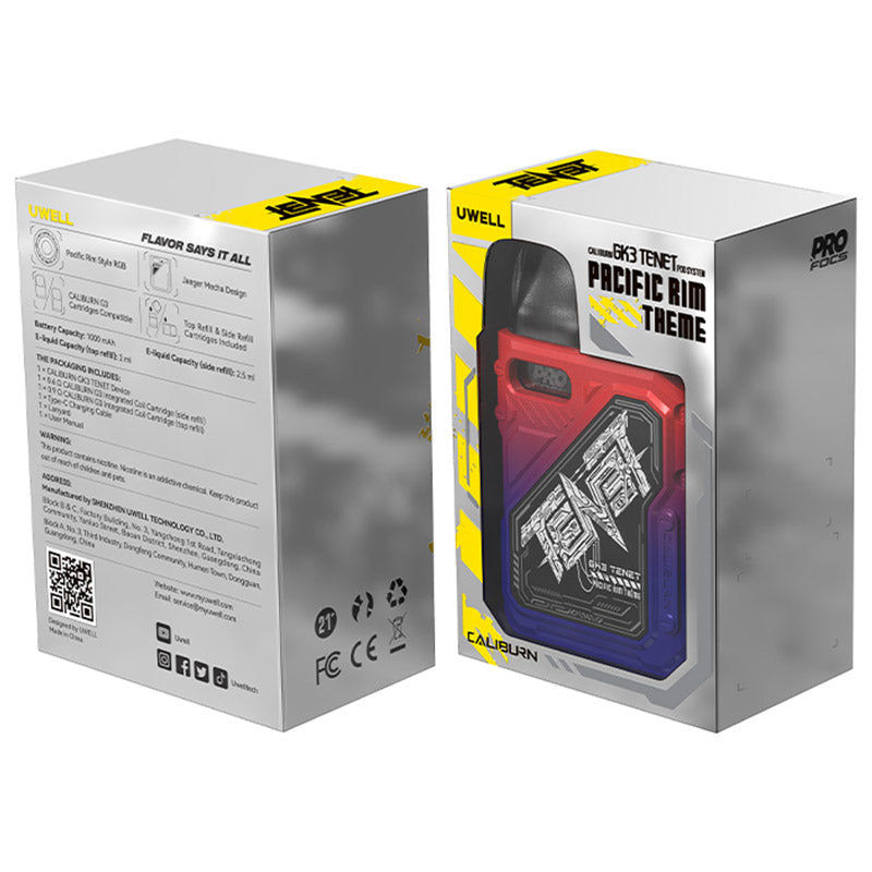 Uwell Caliburn GK3 TENET Pod System Kit 1000mAh 2.5ml new