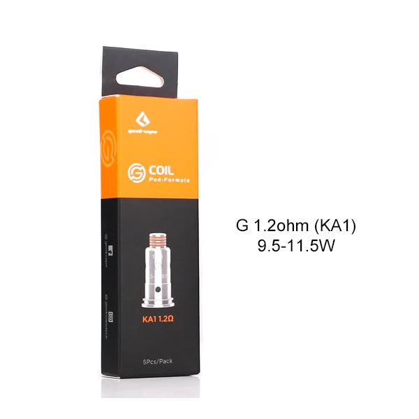 Geekvape G Coil for Aegis Pod Kit,Wenax Stylus Kit,Wenax C1 Kit  G18 Kit  Wenax S-C KitAP2 Pod  SIREN G MTL Tank (5pcspack)