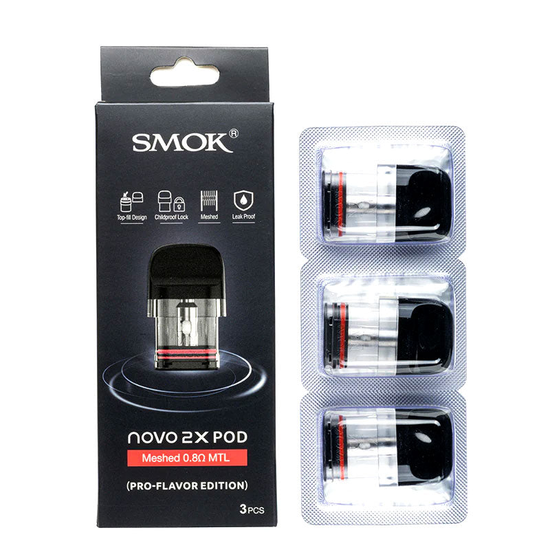 SMOK Novo 2 Pod Cartridge for SMOK Novo, Novo 2, Novo 2s, Novo 3 Kit, Novo 2x, Propod GT Kit, Novo Master Kit, Novo Master Box Kit 2ml (3pcs/pack)