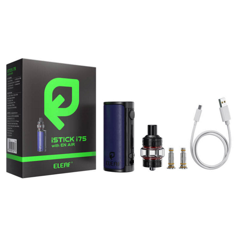 Eleaf iStick i75 Box Mod Kit with En Air Tank Atomizer 3000mAh 3.5ml new