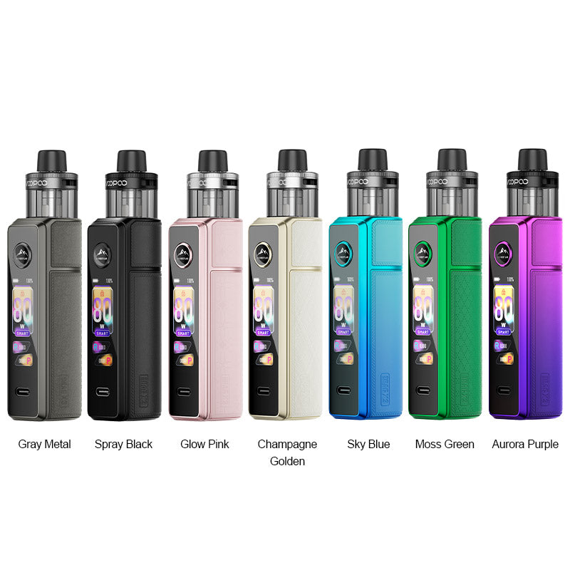 Voopoo Drag X3 80W Box Mod Kit with PnP X Cartridge DTL Pod 5ml new