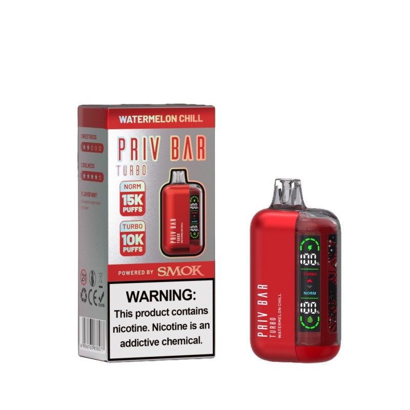 SMOK Priv Bar Turbo 16ml 15000 puff vape Disposable new